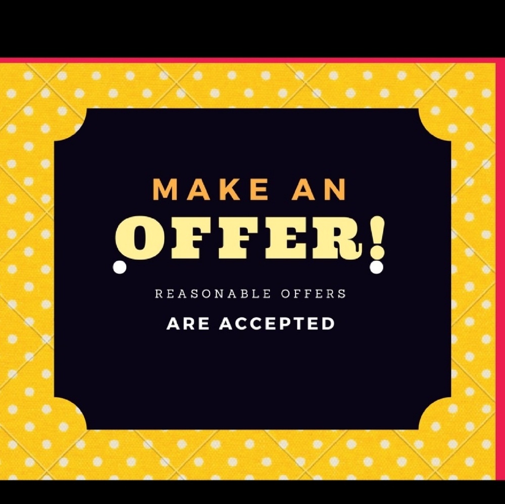 All reasonable offers accepted!